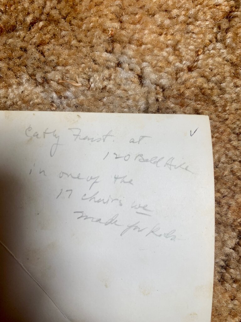 Text on back of photo